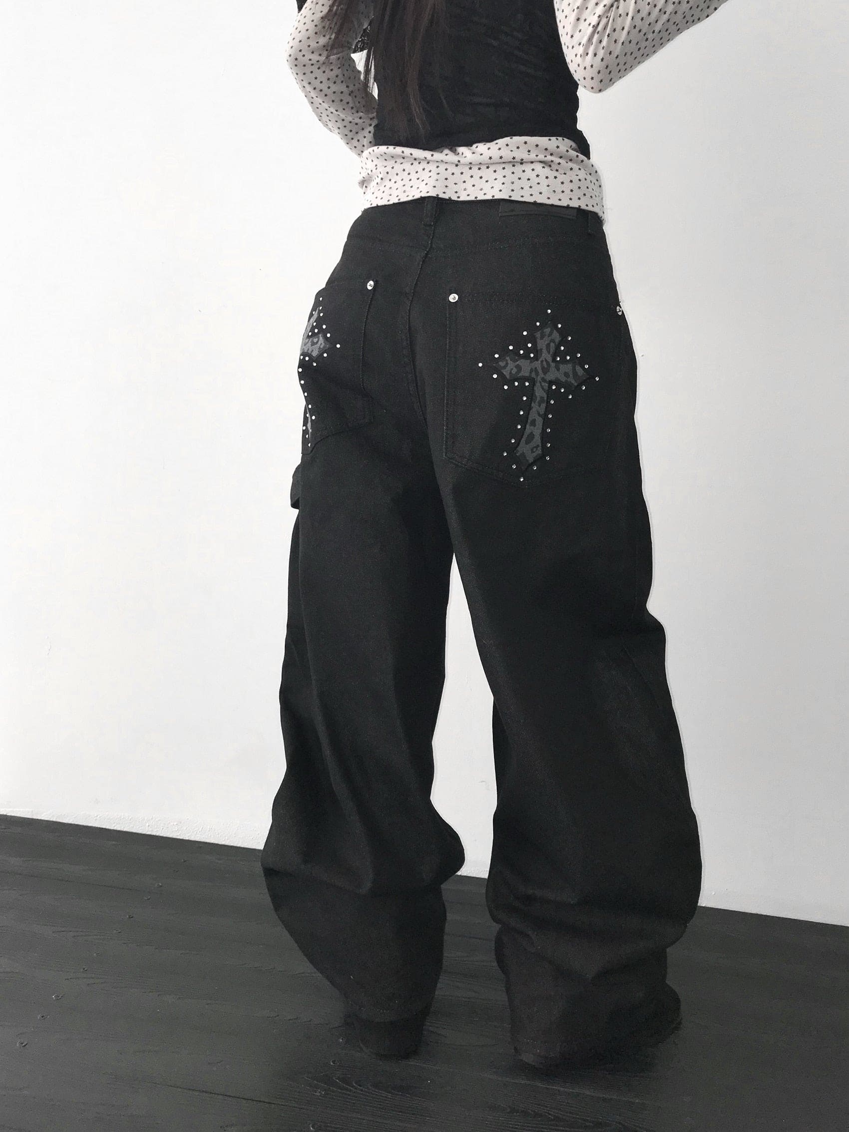 【Divine Pants Series】Cross Back Jeans 