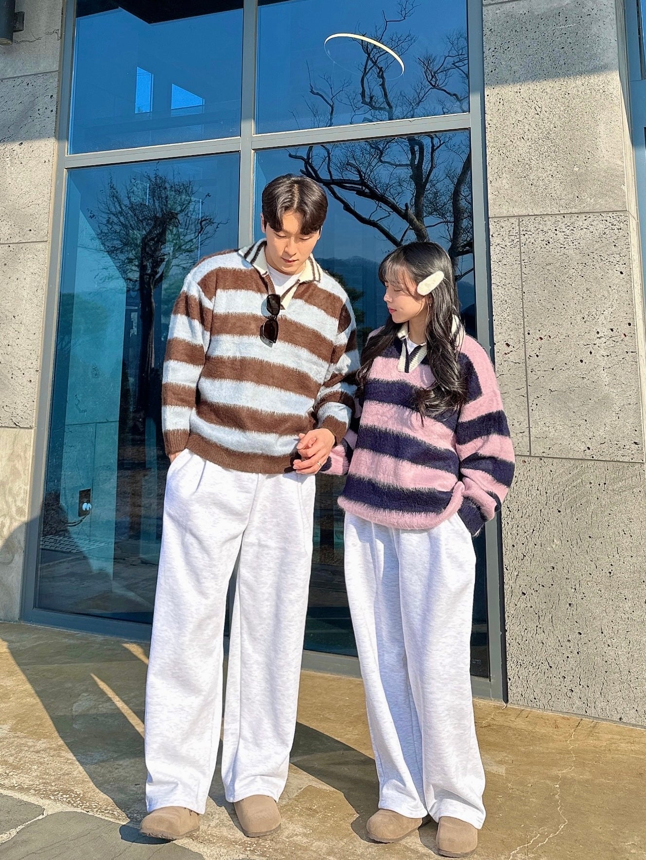 【🎅🏻情侶裝】Stripe Rugby Knitwear