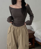 【💗for SNS】Moon Stripe Tee 