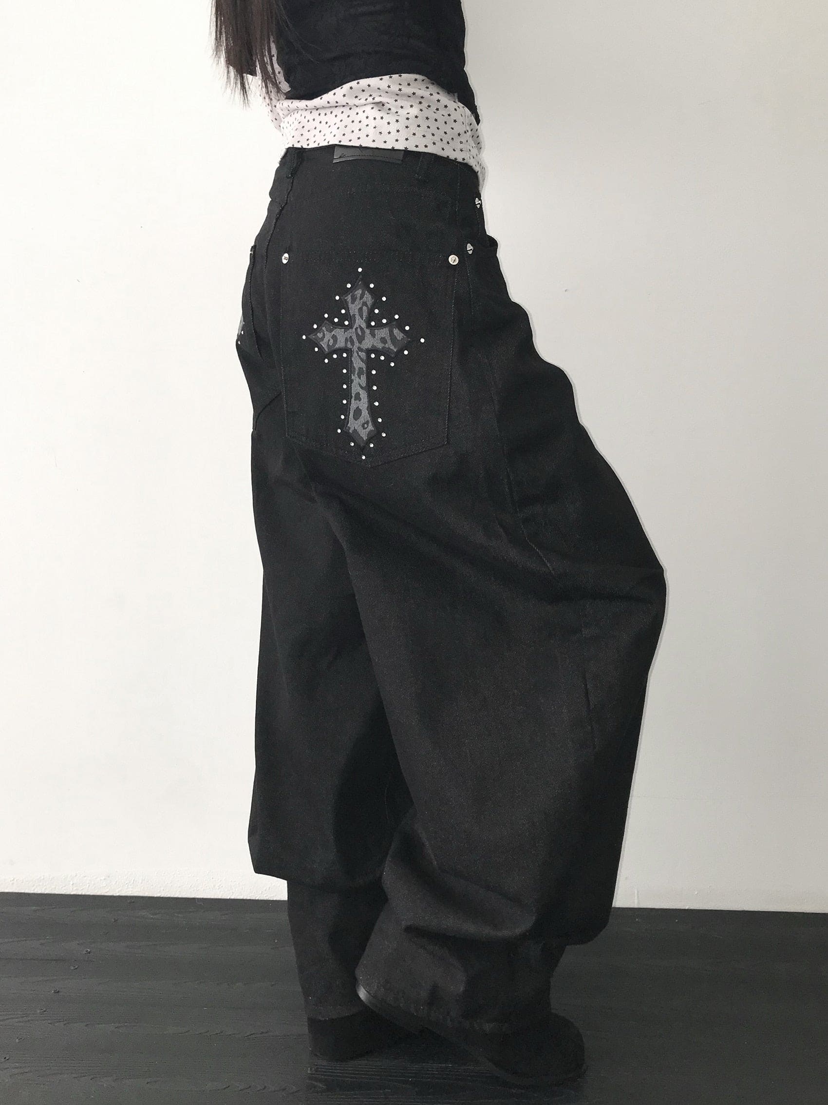 【Divine Pants Series】Cross Back Jeans 