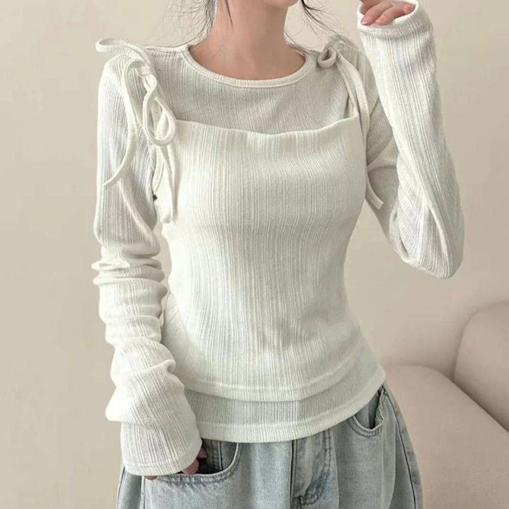 【🤎y2k vibe】Layered Top Set 