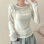 【🤎y2k vibe】Layered Top Set 