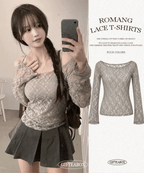 【🩶透視小性感】Lace Core Sheer Tee