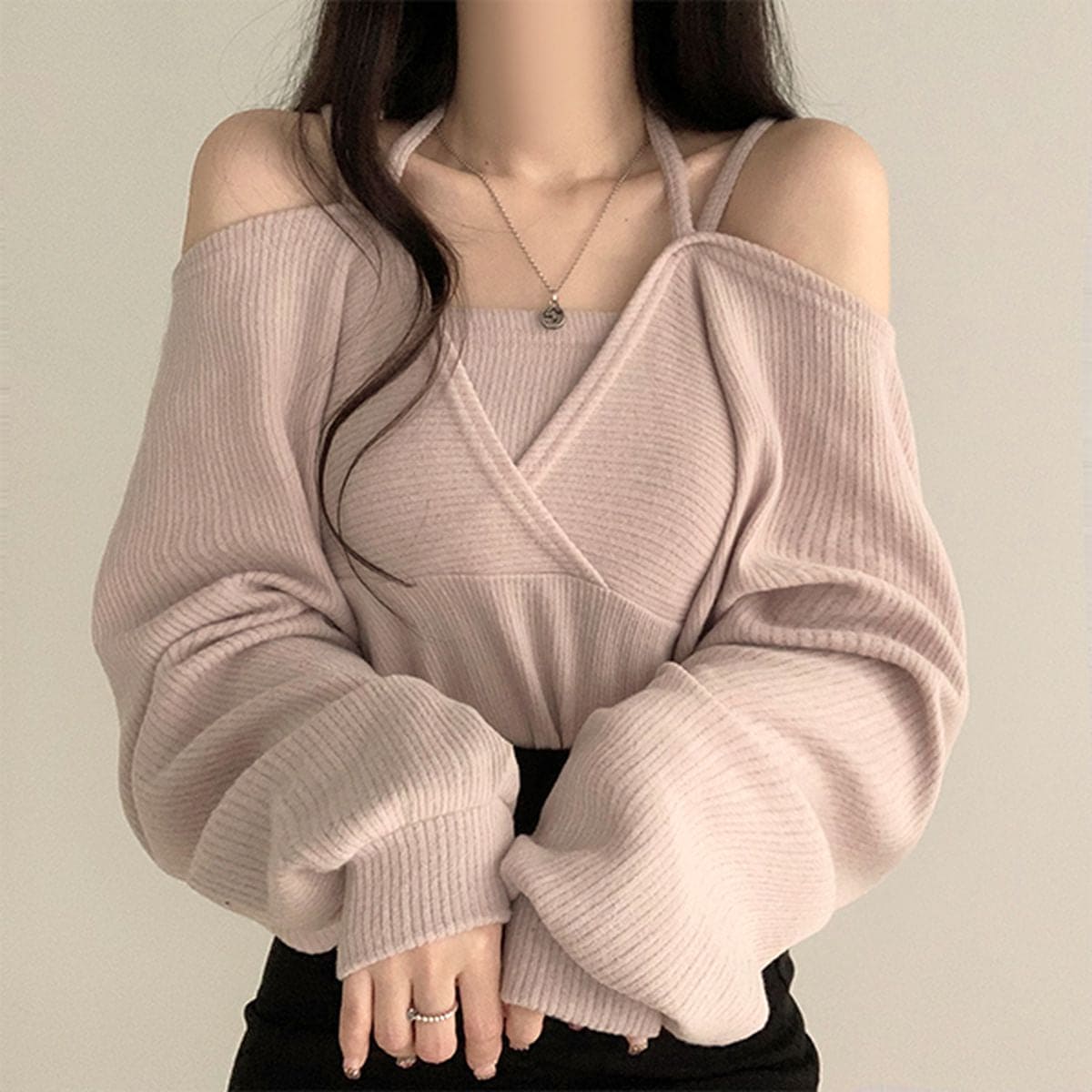 Off Shoulder Pretzel Top Set