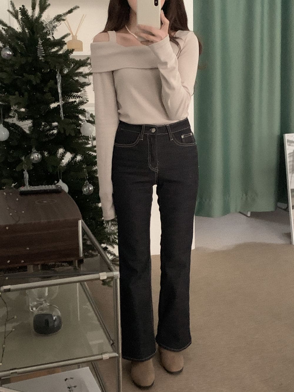 Opening Half Off Shoulder Top