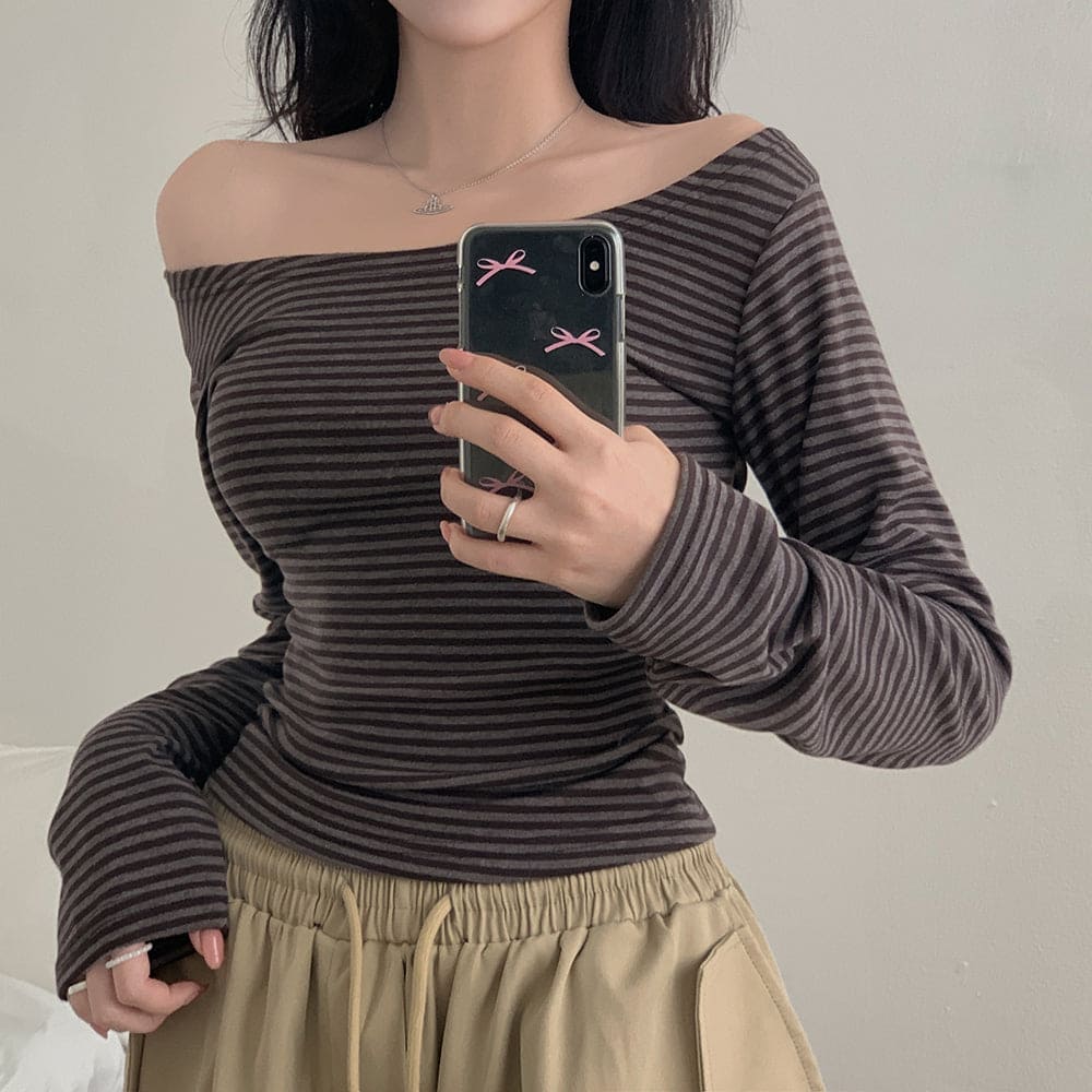 【💗for SNS】Moon Stripe Tee 