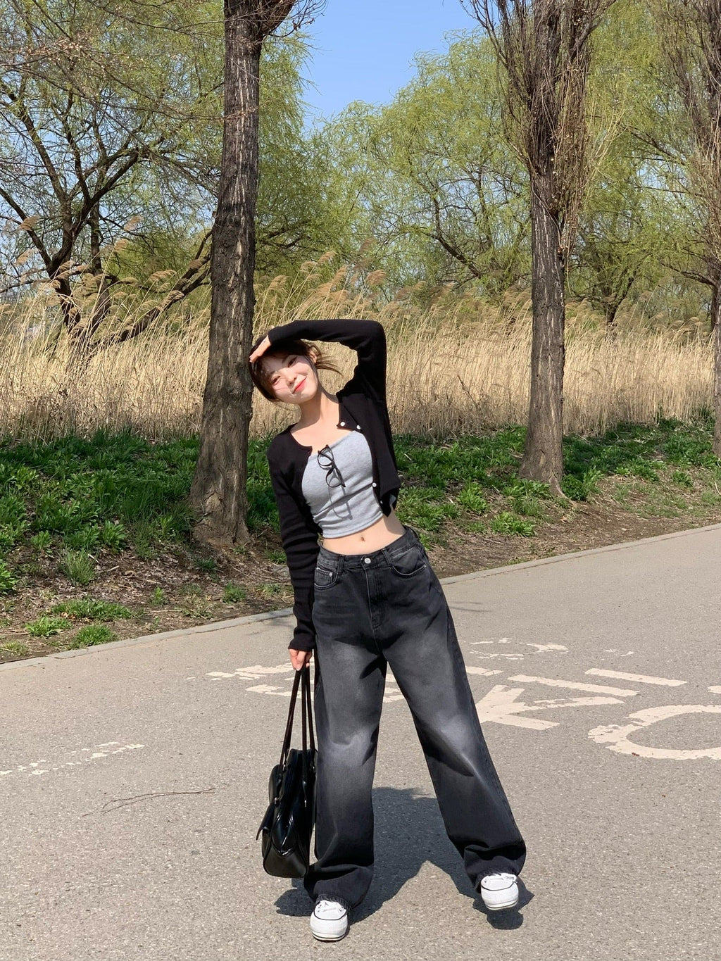 【Y2K Vibe】Cool Wide Jeans