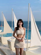 【Elegant and Sweet】Ballet Skirt Bikini 