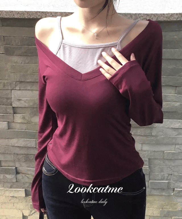 【秋感層疊】Slim Fit Layered Tee
