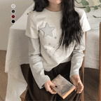 【層疊穿搭】Layered Star Patch Tee