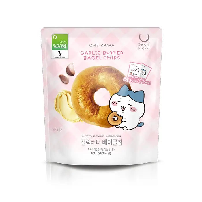 韓國Olive Young No.1餅乾零食｜Delight Project Bagel Chips貝果脆片🥯