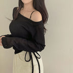 【🍂y2k autumn】Unbalanced Charm Knit 