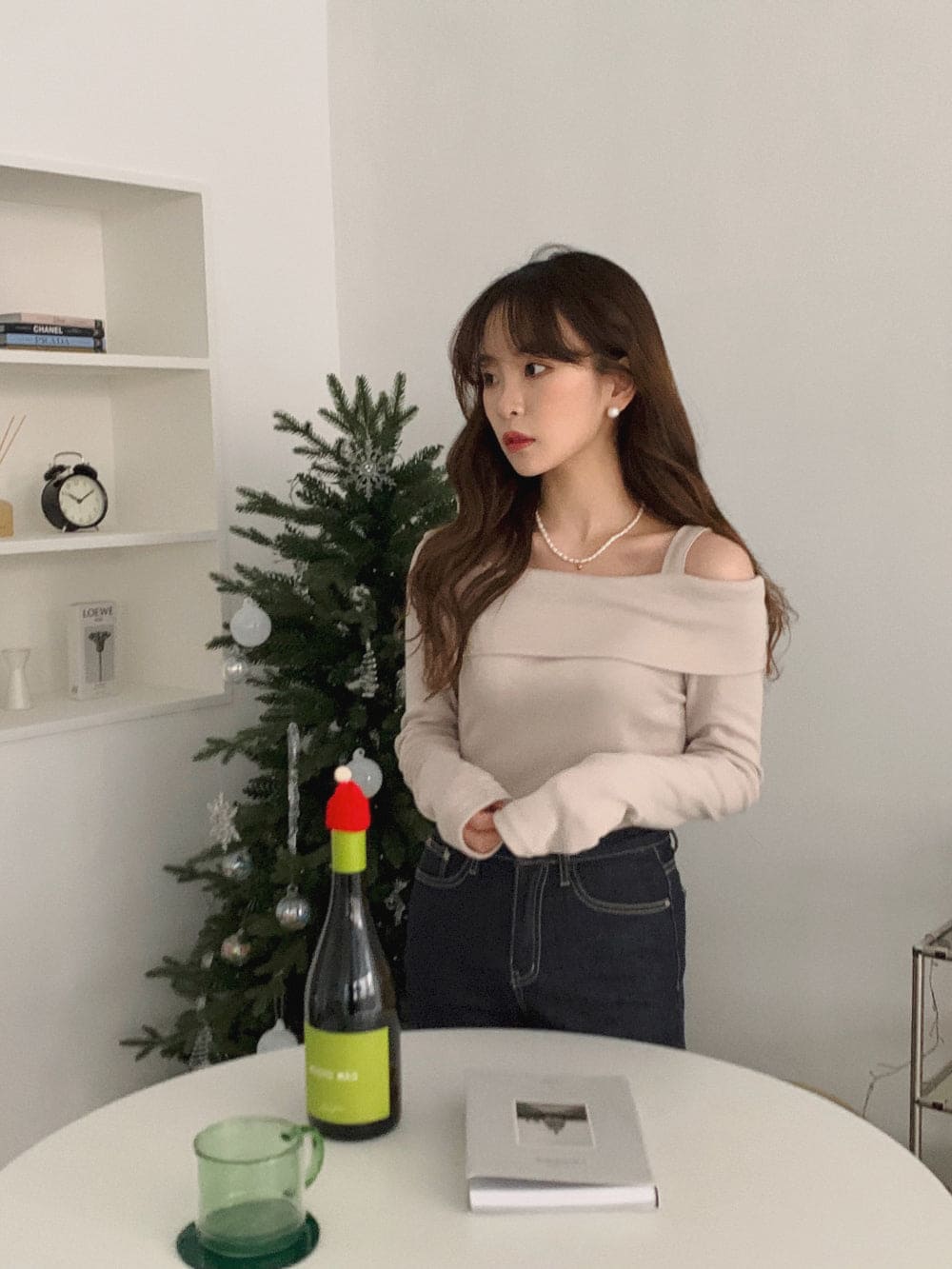 Opening Half Off Shoulder Top