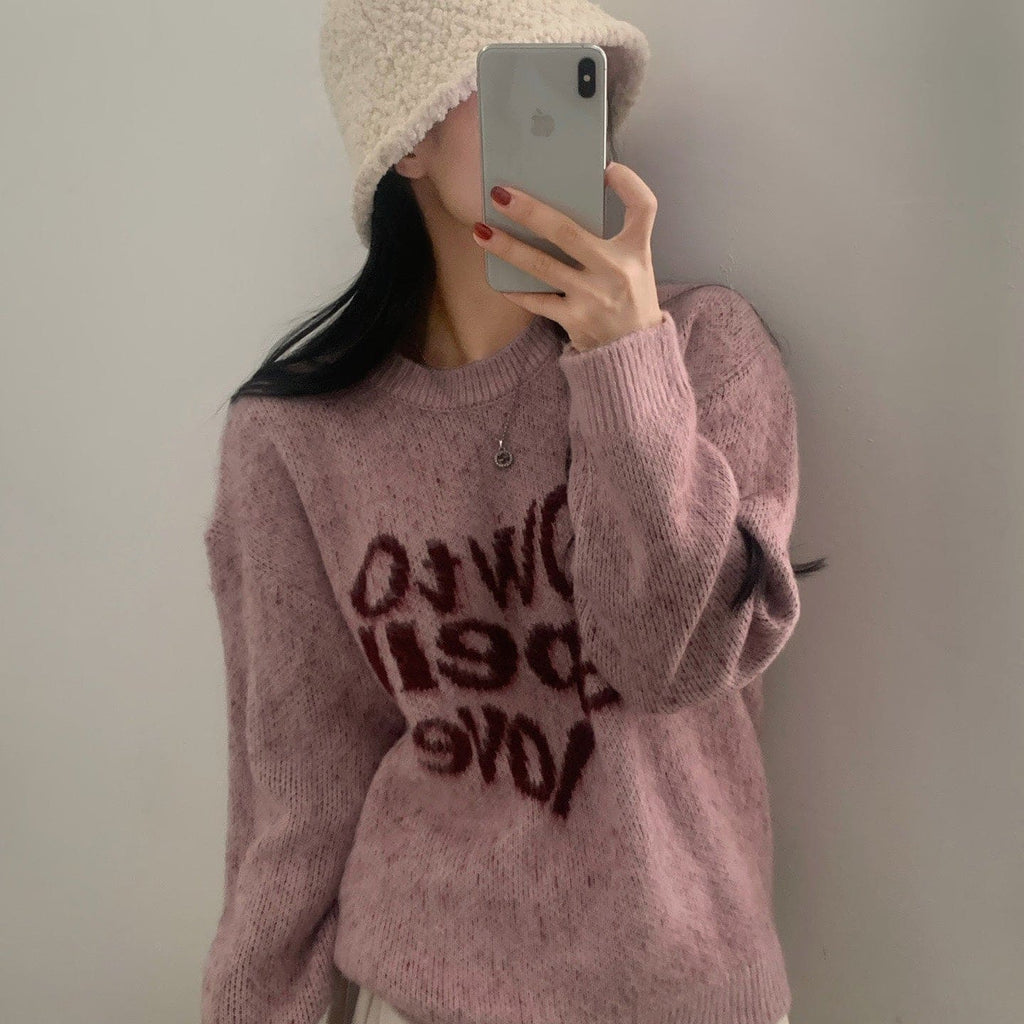 【柔軟厚實】How To Spell Love Knit