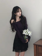 【🍇秋冬新色】Basic Off Shoulder Top