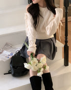 Thick pleated skirt for autumn and winter