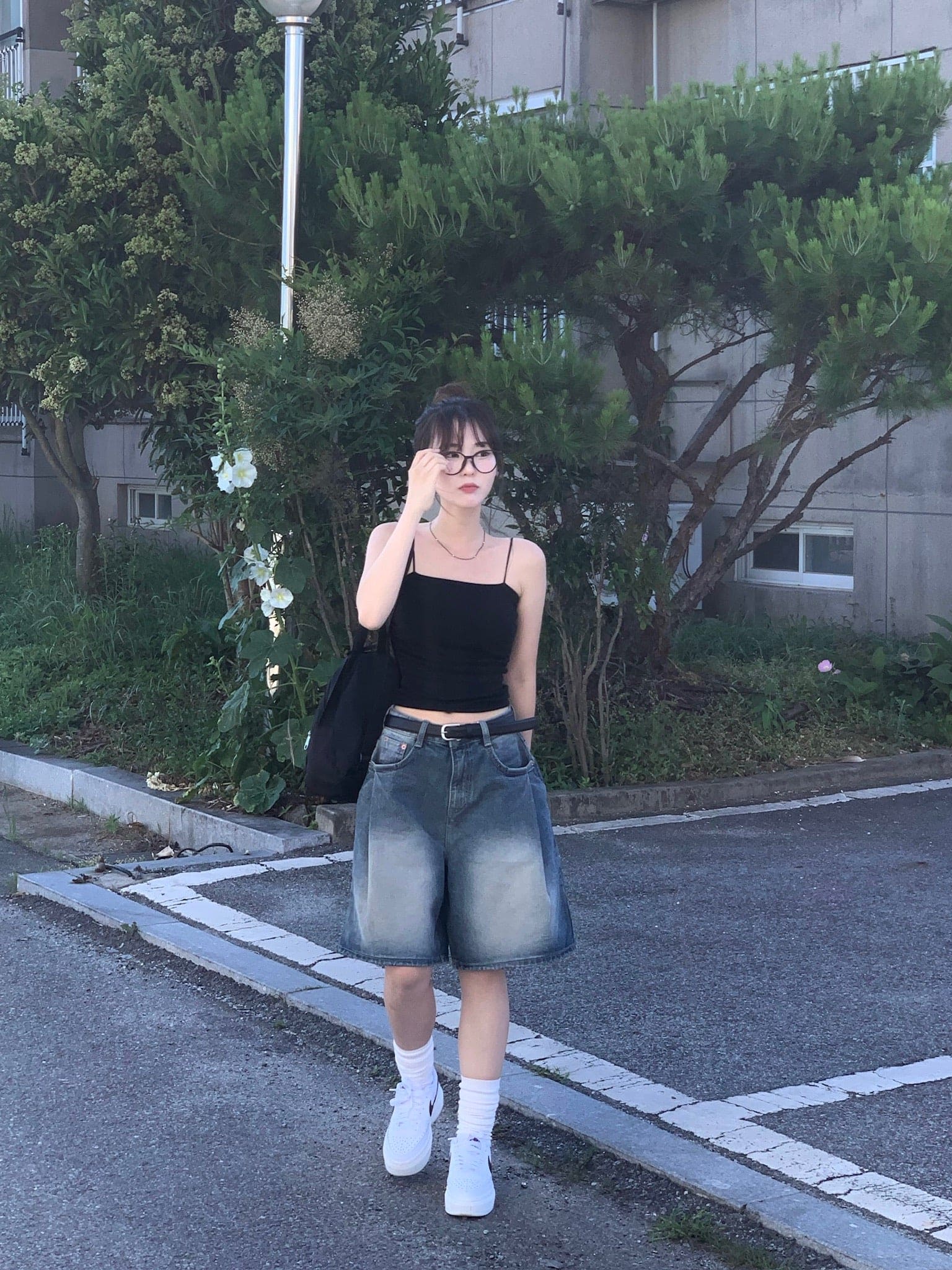 【慵懶風】Balloon Denim Half Pants