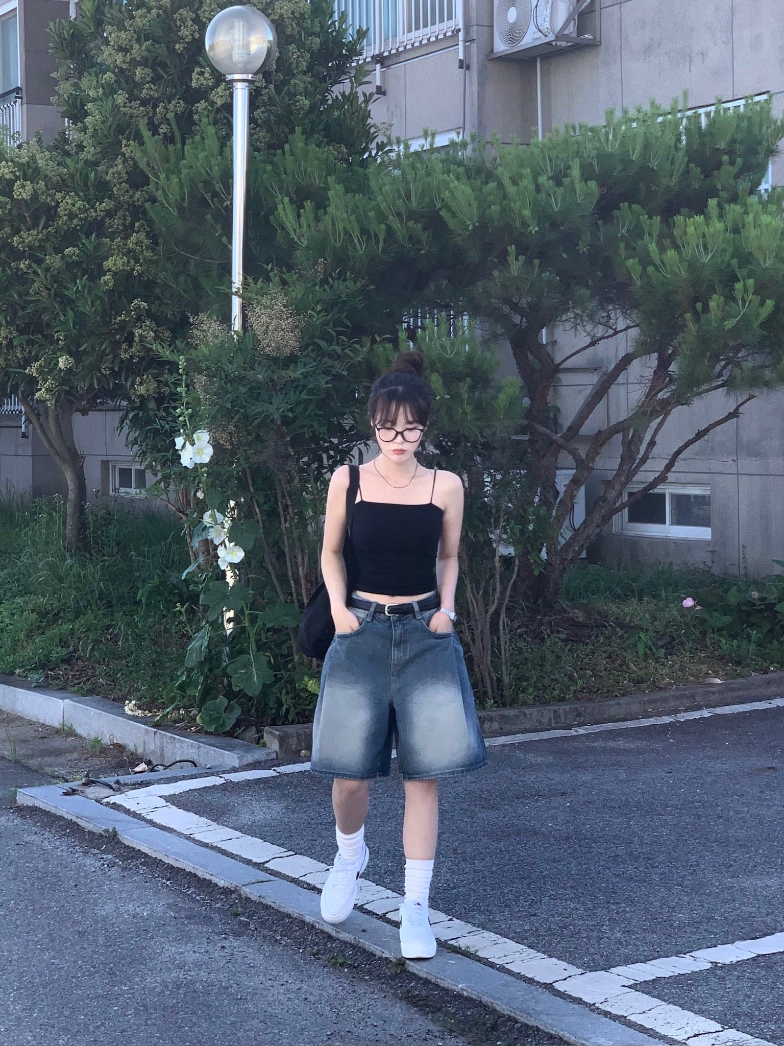 【慵懶風】Balloon Denim Half Pants