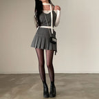 Tie Strap Off Shoulder Set 