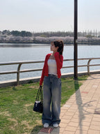 【Y2K Vibe】Cool Wide Jeans