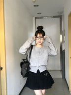 【🩶Daily】Label Cardigan 