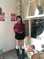 【Sweet Snowflakes】Off-Shoulder Tie Set 