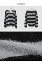 【🧶舒適柔軟】Angora Stripe Knit