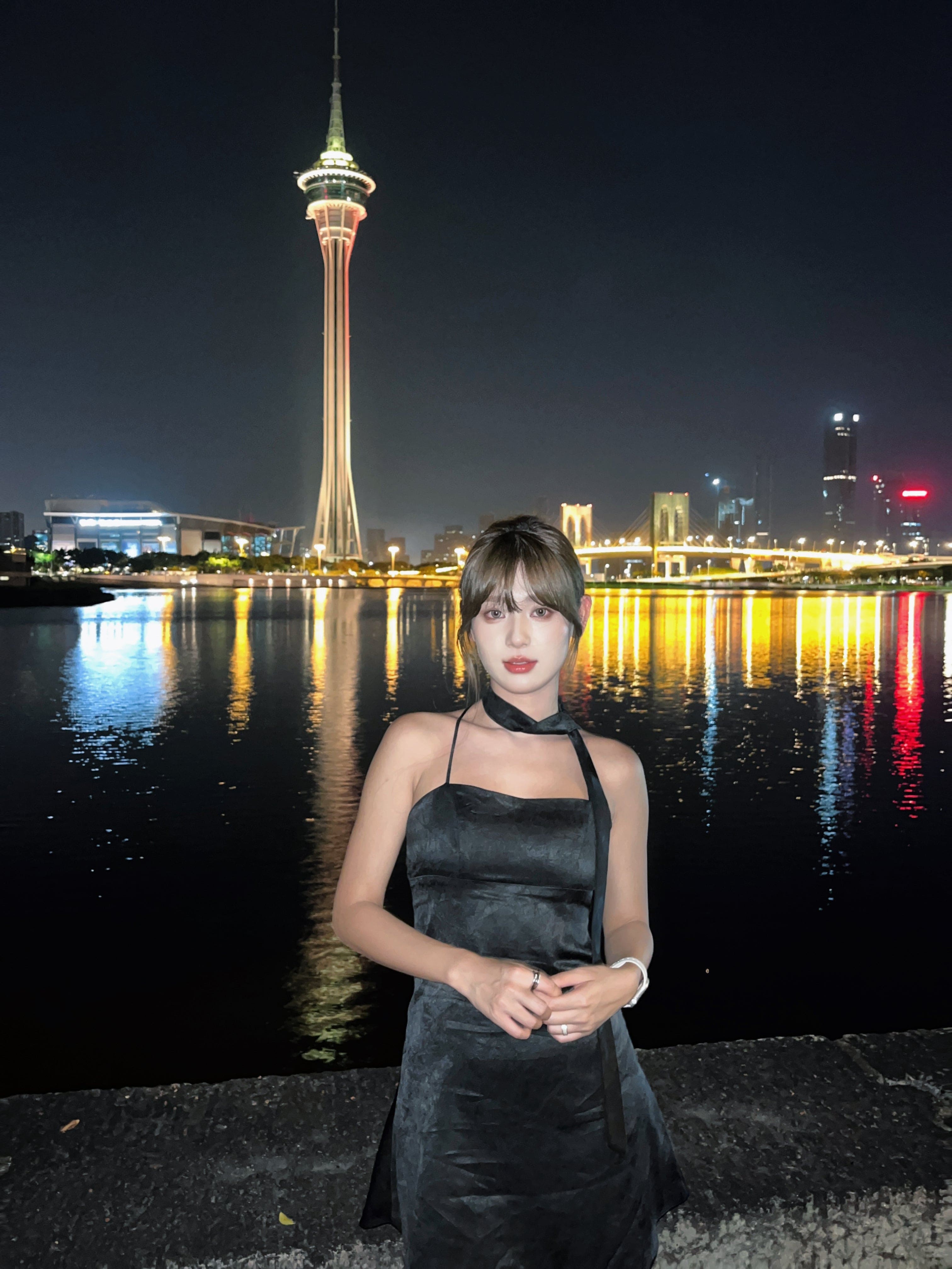 Grand Dress with Scarf