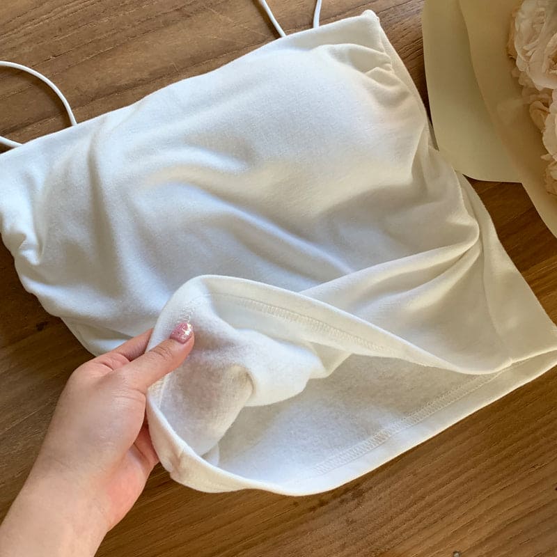 【+5°C HEAT🌡】Thin Fleece Comfy Bra Top (with padding)