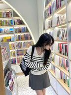 Preppy style pleated skirt and pants