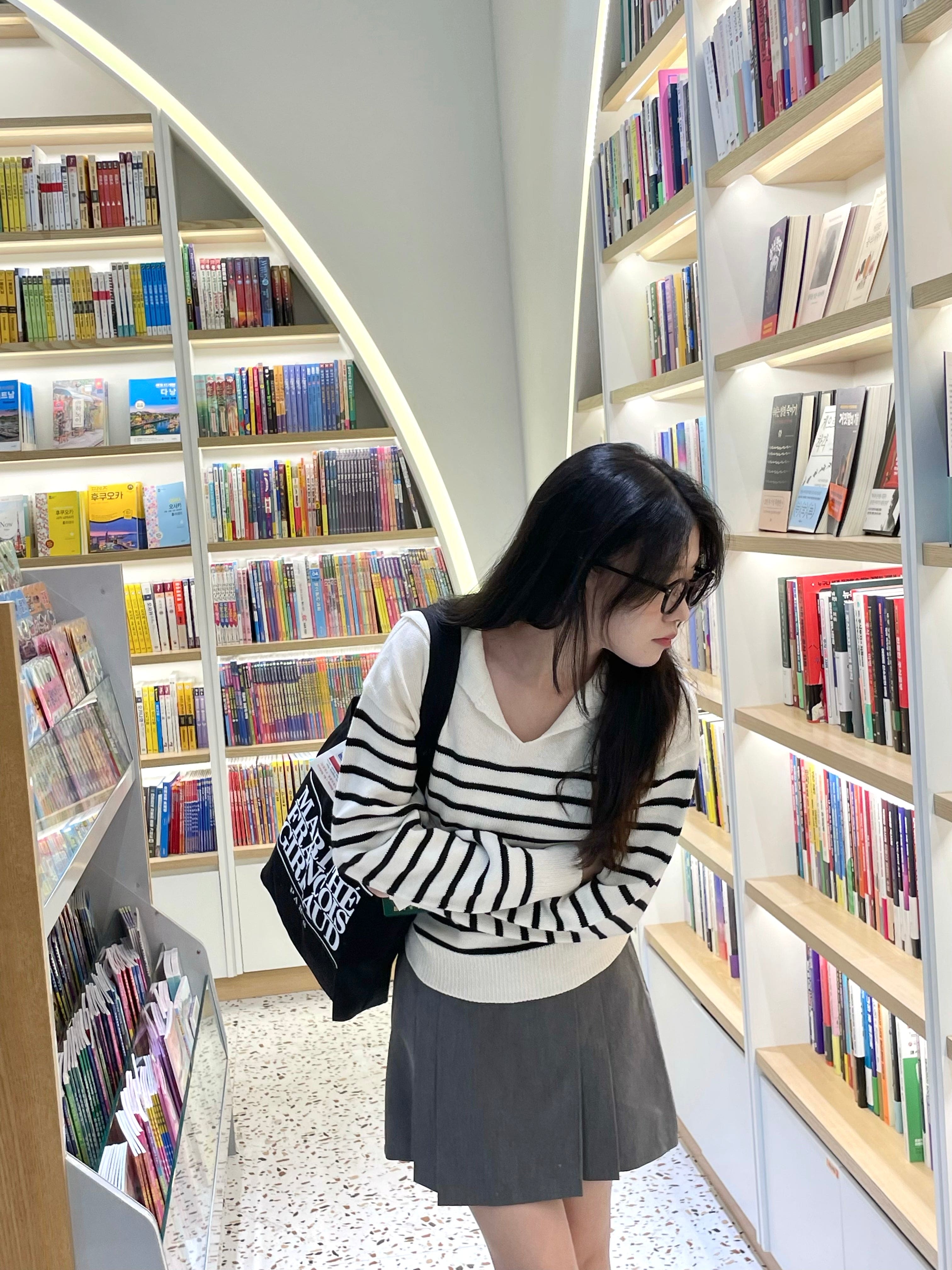 學院風百摺裙褲