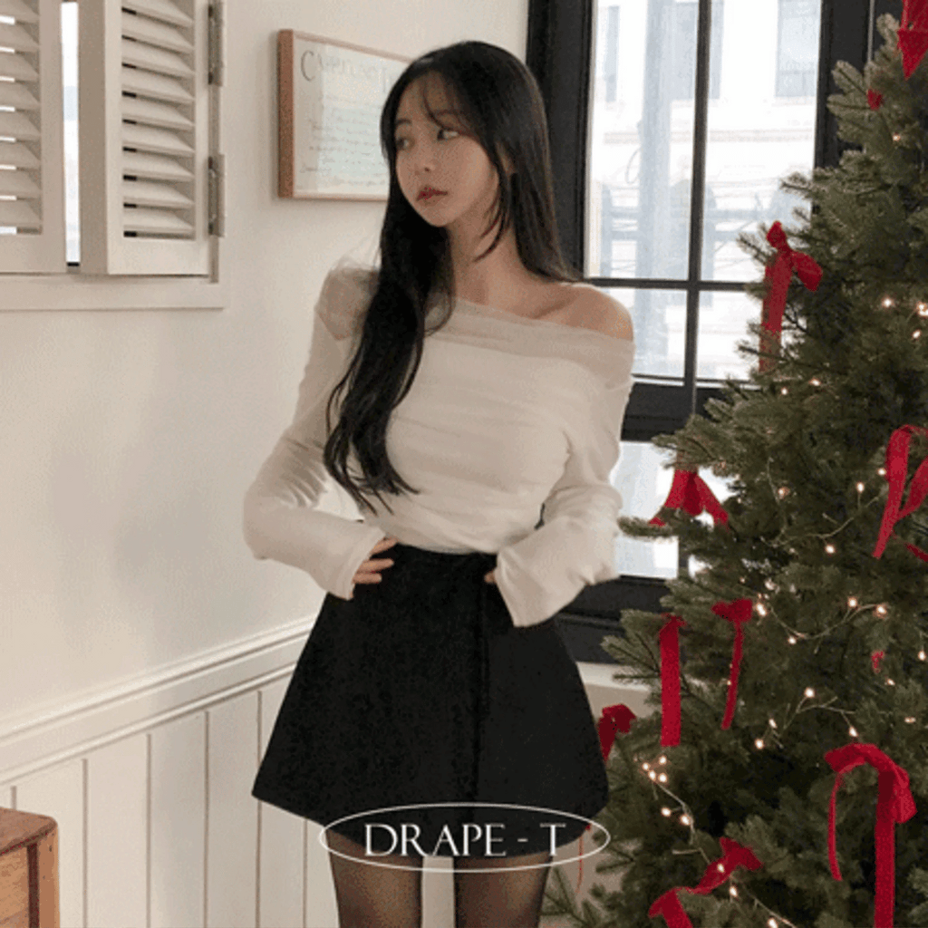 【🥂HOLIDAY PICK】Drape See-Through Tee 
