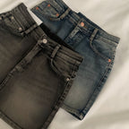 [Korean Hot Item!] Washing Denim Mini Skirt 