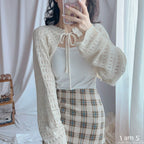 【🥨A Timeless Classic】Jelly Wave Knit Bolero 