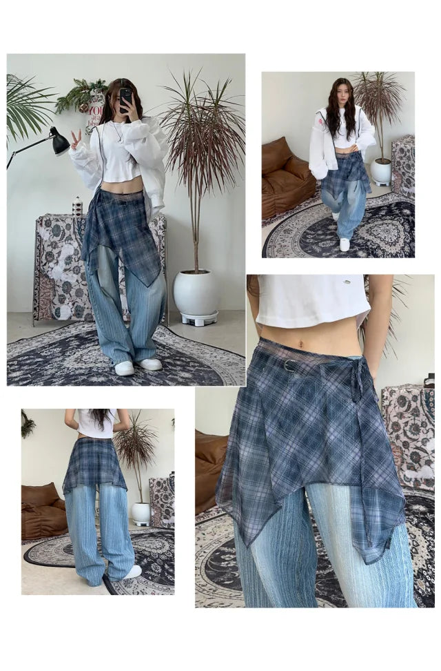 【CODI PICK】Check Wrap Skirt 