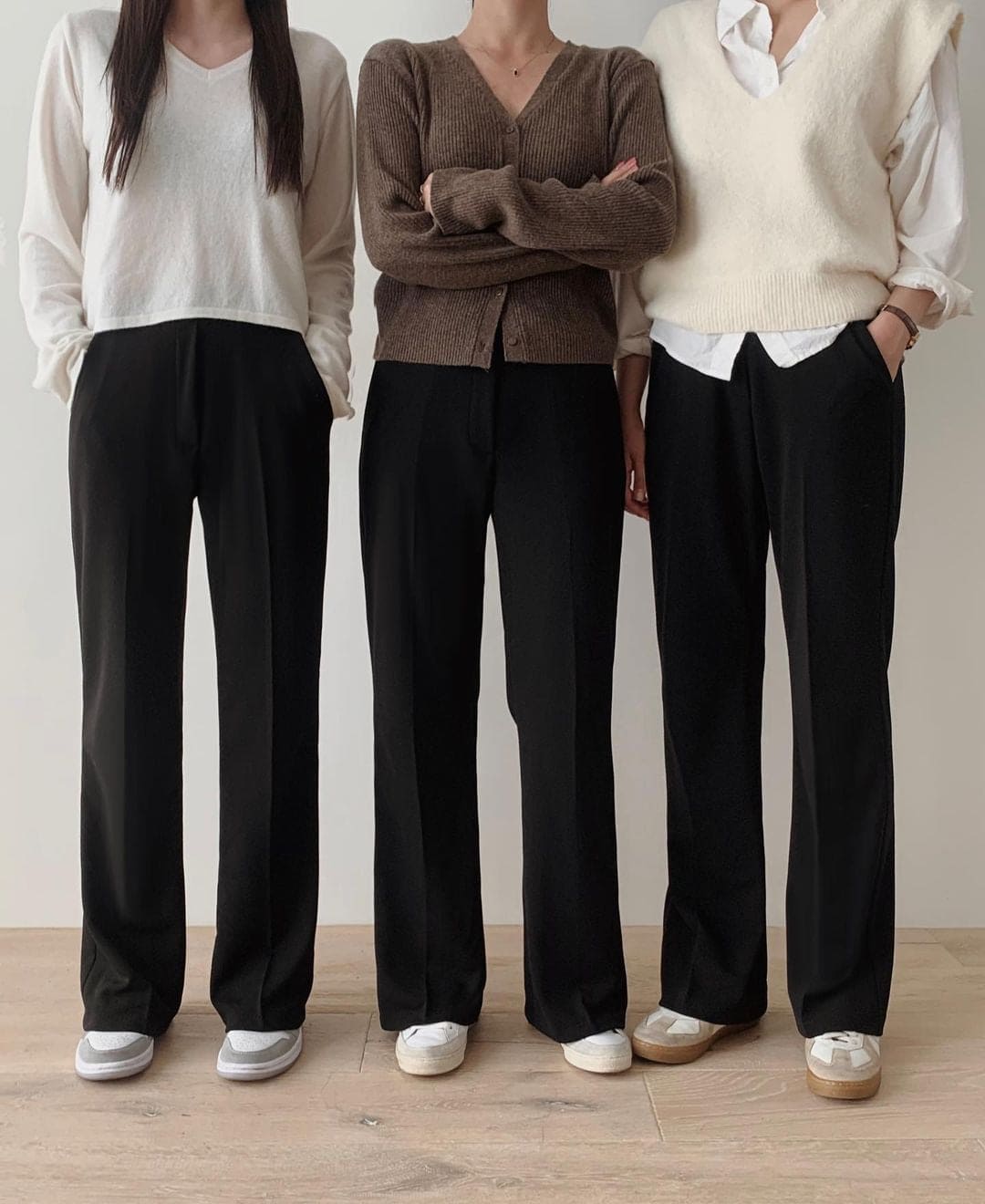 Korean website makes its own Soft Clean flared pants