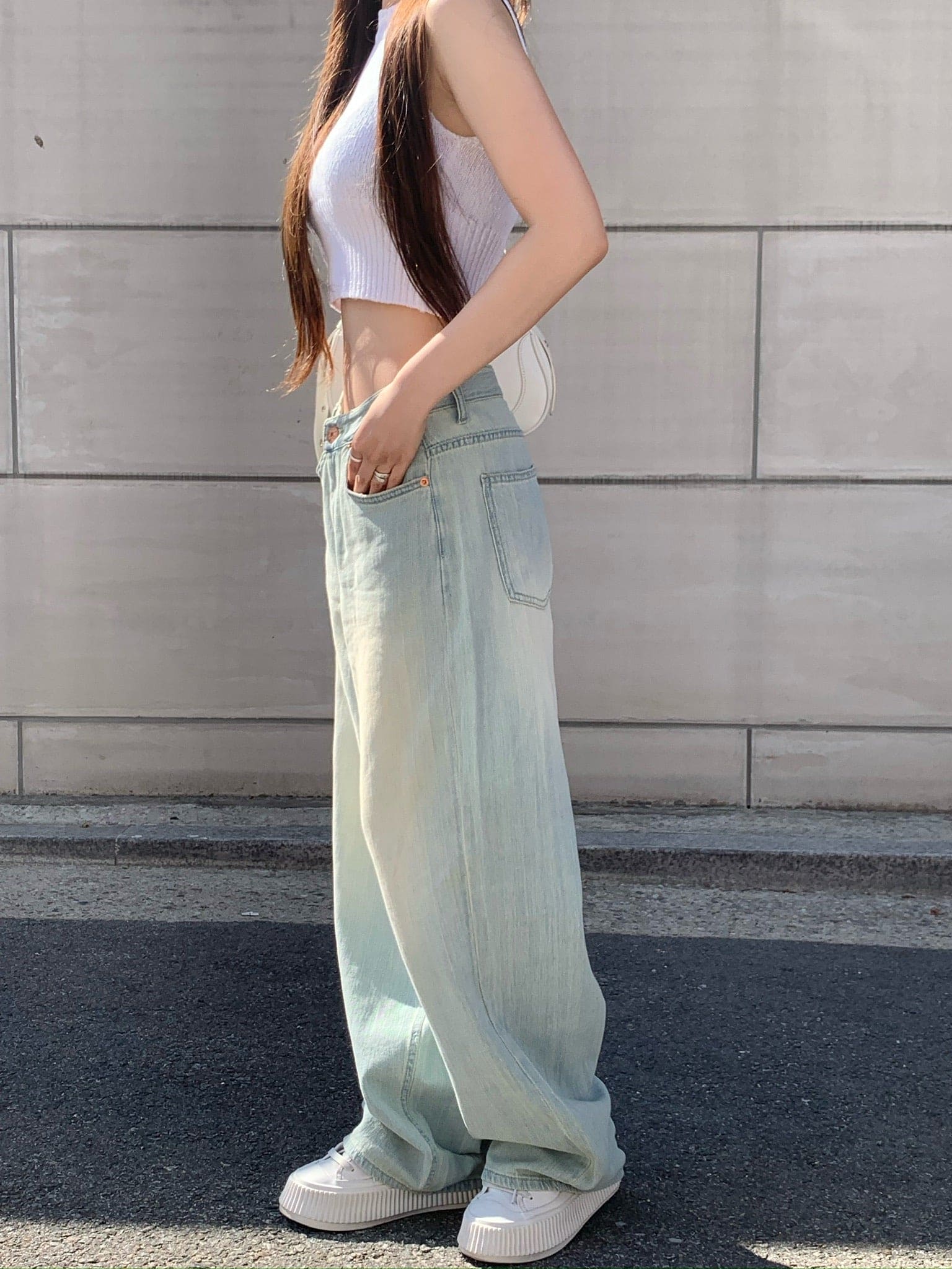 【Y2K Vibe】Cloud Cool Wide Jeans