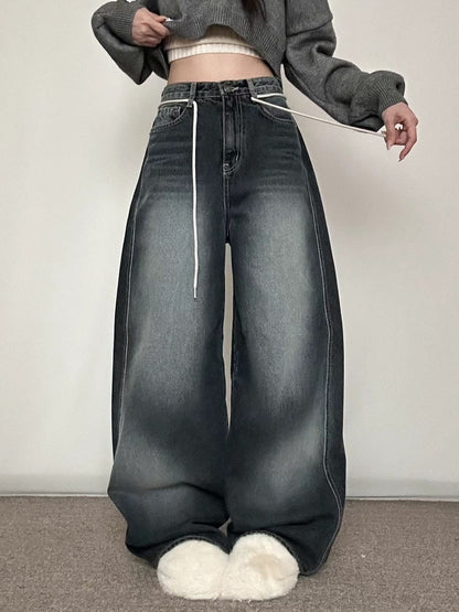 【秋冬ver.】String Balloon Wide Jeans