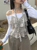 【🤎夏日魅力】Leopard Frill Set