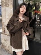 【🪵秋冬大衣】Suede Mid Jacket