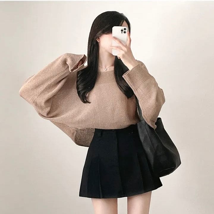 訂單激增！基本寬鬆針織長袖