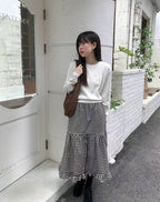 【秋冬新品】Check Midi Skirt