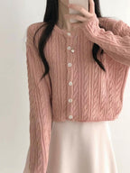 【Autumn/Winter Minimalist】Cable Cardigan 