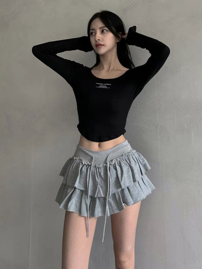 【🖤y2k vibe】Cancan Skirt