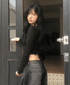 【韓系小性感】Back Ribbon Top