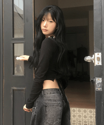 【韓系小性感】Back Ribbon Top