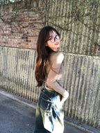 【🖤y2k vibe】Back Wide Jeans