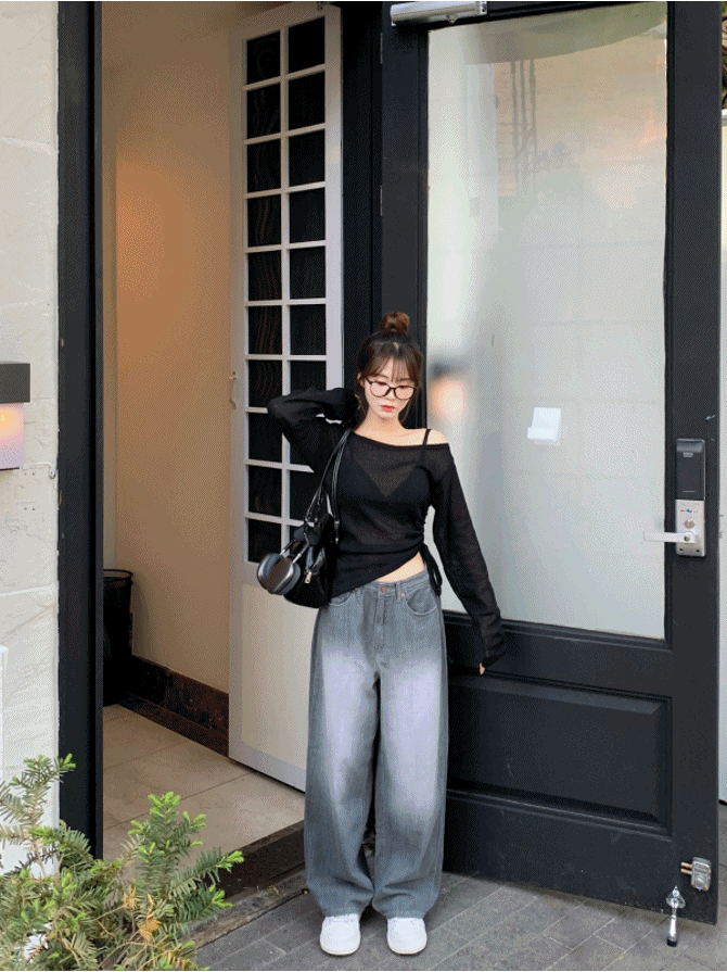 【Y2K Vibe】Cloud Cool Wide Jeans