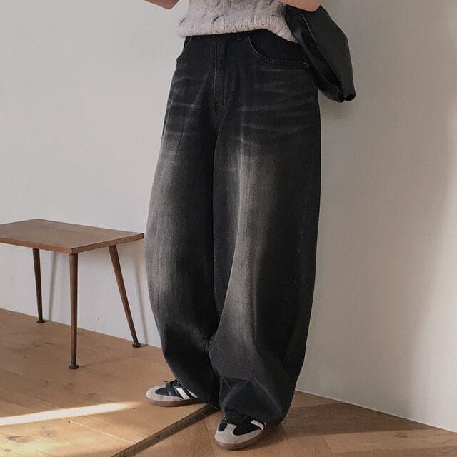 【🖤彎刀褲】Heaven Patch Wide Jeans