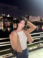 High-quality slim-fit short jacket